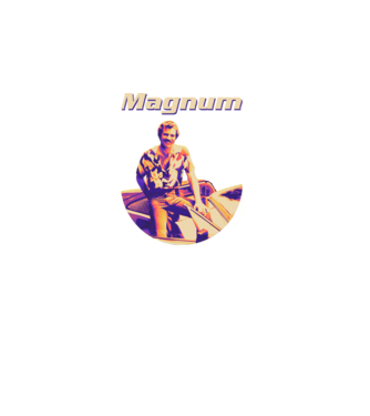 Magnum - Car - Color minta szürke pólón