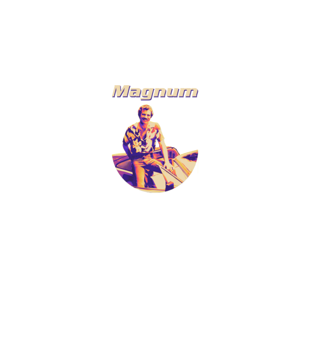 Magnum - Car - Color minta királykék pólón