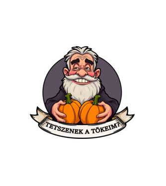 Tökös csávó - ˝Tetszenek a tökeim?˝ - Fekete felirat minta fehér pólón