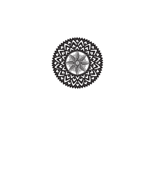 Kristály Mandala minta szürke pólón