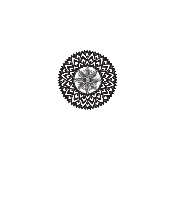 Kristály Mandala minta szürke pólón