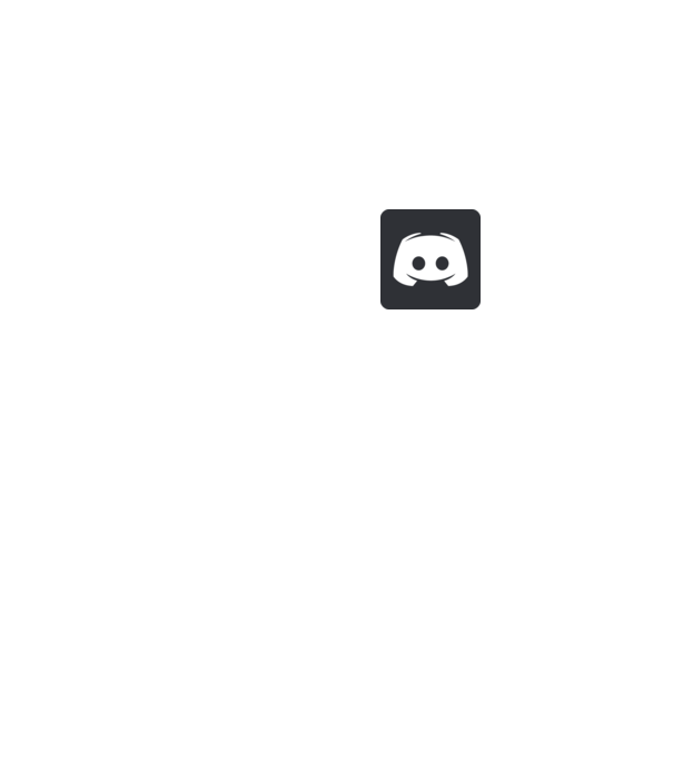Discord minta fekete pólón