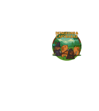 Dungeons & Capybaras minta neonsárga pólón