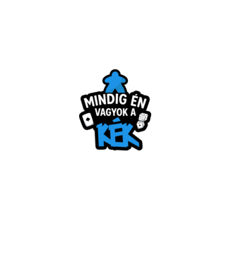 Mindig én vagyok a kék minta fekete pólón