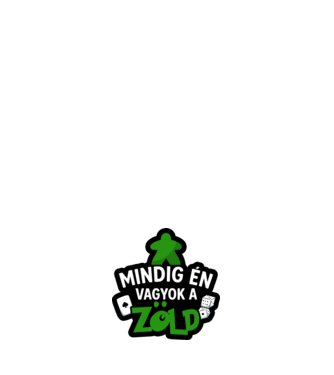 Mindig én vagyok a zöld minta fehér pólón