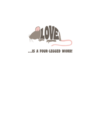 Love - Mouse minta világos rózsaszín pólón