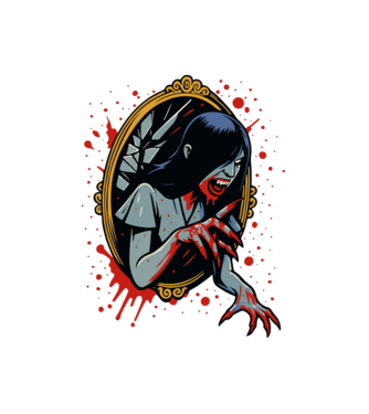 Bloody Mary minta fehér pólón