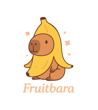Fruitbara minta fehér pólón