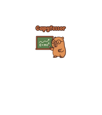 Capyfessor minta királykék pólón