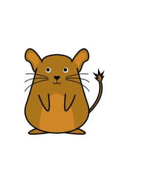 Degu minta sötétszürke pólón