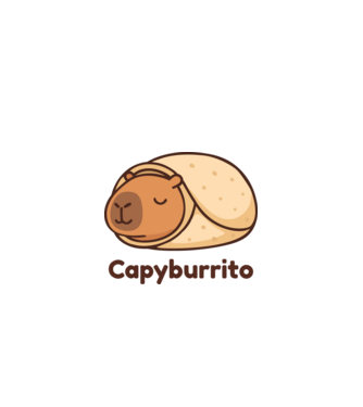 Capyburrito minta fehér/piros pólón