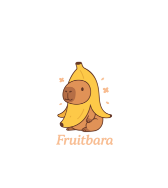 Fruitbara minta fekete pólón