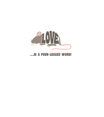 Love - Mouse minta dusty pink pólón