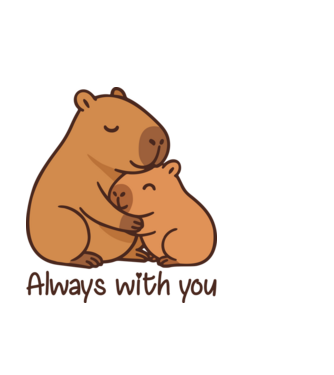 Always with you minta világoskék pólón