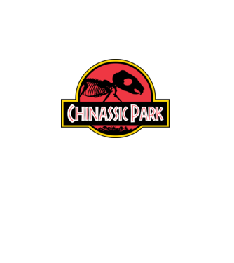 Chinassic Park minta türkiz pólón