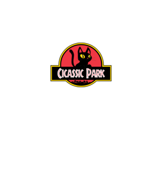 Cicassic Park minta fekete pólón