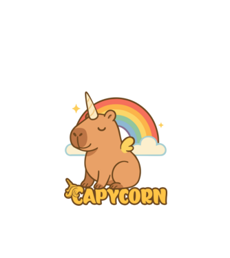 Capycorn minta türkiz pólón