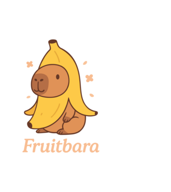 Fruitbara minta fehér pólón