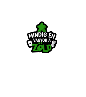 Mindig én vagyok a zöld minta fekete pólón