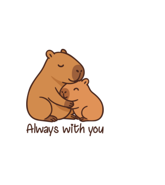 Always with you minta világos rózsaszín pólón
