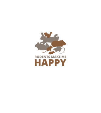 Rodents make me happy minta fehér pólón