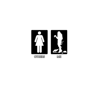 Others vs. Me (nő) - hüllő minta fekete pólón