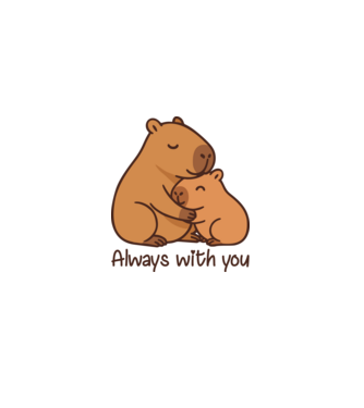 Always with you minta halványlila pólón