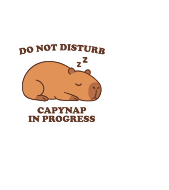 Capynap minta világoskék pólón
