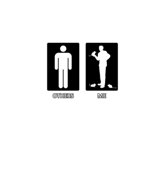 Others vs. Me (férfi) - degu minta fekete pólón