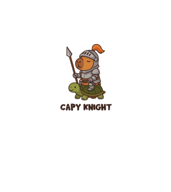 Capy knight minta szürke pólón