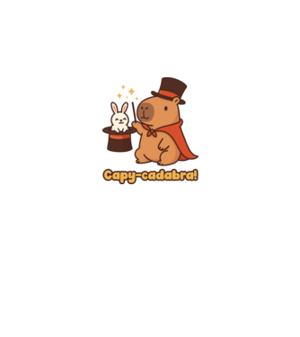 Capy-cadabra minta királykék pólón