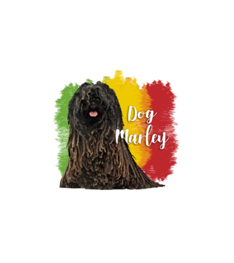 Dog Marley minta fehér pólón