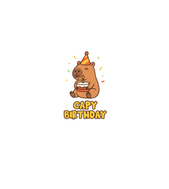 Capy birthday minta homokszín pólón