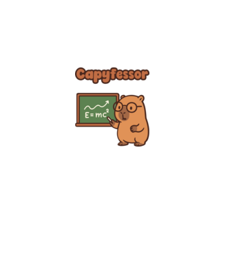 Capyfessor minta világoskék pólón