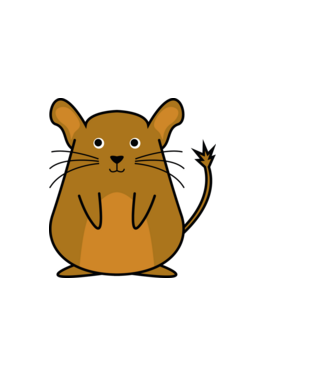 Degu minta sötétszürke pólón
