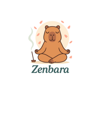 Zenbara minta fehér pólón