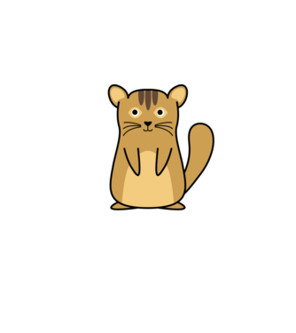 Mother of Chipmunks minta fehér pólón