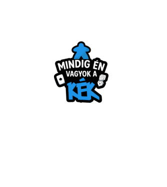 Mindig én vagyok a kék minta fekete pólón