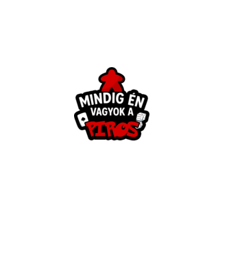 Mindig én vagyok a piros minta fekete pólón