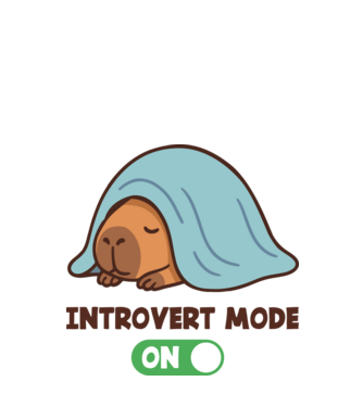 Introvert mode minta fehér pólón