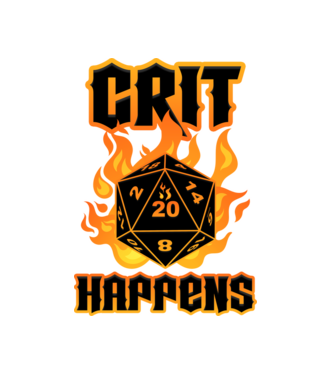 Crit Happens minta fehér pólón