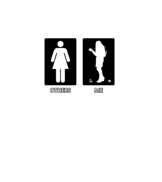 Others vs. Me (nő) - ízeltlábú minta türkiz pólón