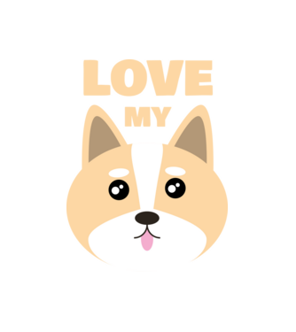 Love my dog minta fekete pólón