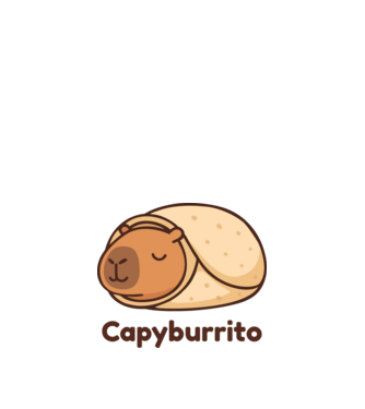 Capyburrito minta királykék pólón