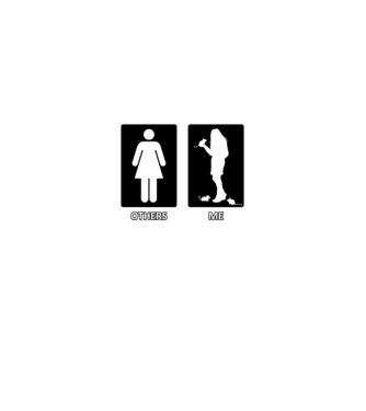 Others vs. Me (nő) - degu minta királykék pólón