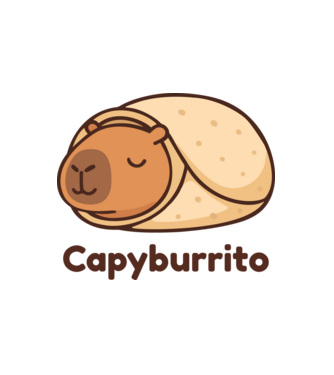 Capyburrito minta fehér pólón