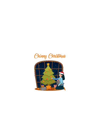 Chinny Christmas minta fehér pólón
