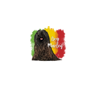 Dog Marley minta fekete pólón
