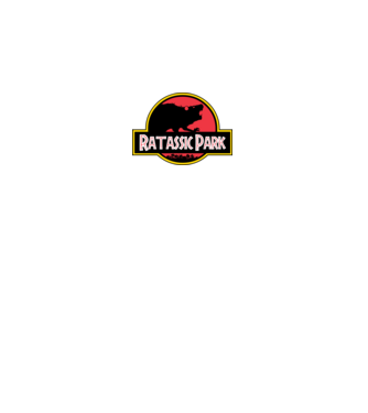 Ratassic Park minta fekete pólón