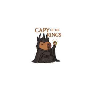 Capy of the Rings minta szürke pólón